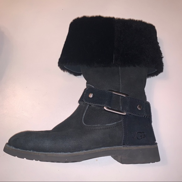 UGG black Suede Boots - Picture 2 of 7